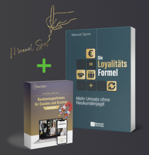 Buch mit Signatur plus Kundenmagnetismus-Kurs